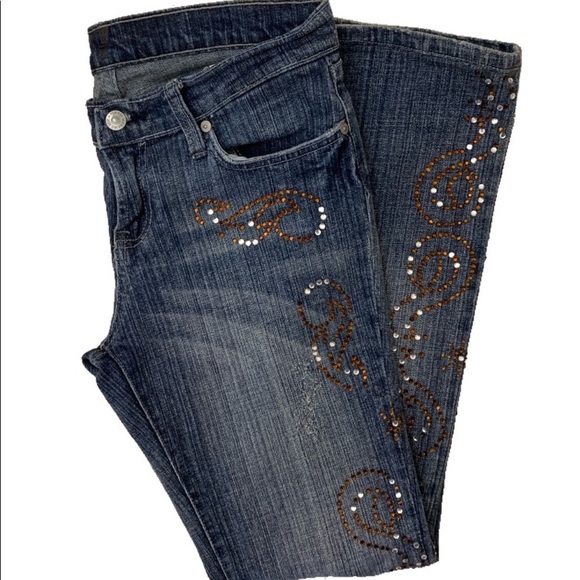 7 For All Mankind Distressed
Embellished Bootcut size 27 - Picture 2 of 14